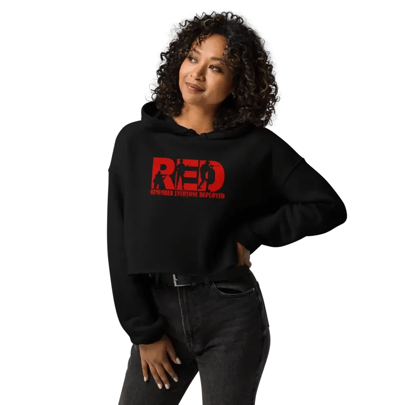 Crop hoodie RED 1